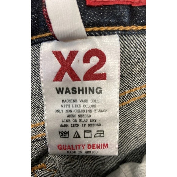 X2 Quality Denim Jeans Womens Size 2 Curvy Embroidered Low Rise Boot Cut Blue - Picture 9 of 10